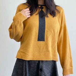 Wildfox tie sweater in small